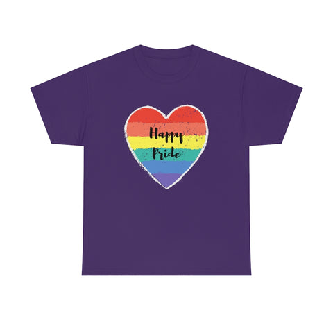 Happy Pride Unisex T-Shirt Pride Tee LGBTQIA+