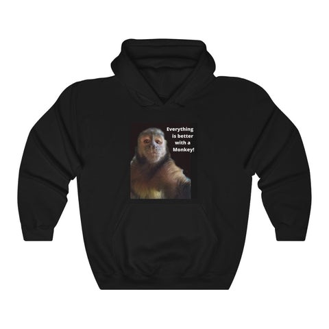 Everything is better with a monkey Unisex Hoodie