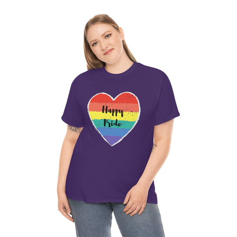 Happy Pride Unisex T-Shirt Pride Tee LGBTQIA+