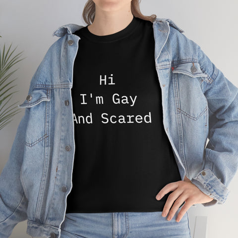 Hi I'm Gay and Scared Unisex T-Shirt