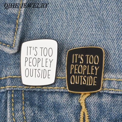 Funny Introvert Brooches Anti social pins Funny Saying Badges Sarcastic eccentricagenda 