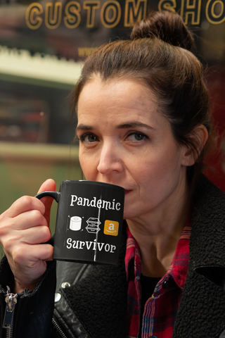 Pandemic Survivor 11oz Black Mug