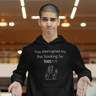You interrupted my Pot Smoking for THIS? Unisex Hoodie Funny Sarcastic Hoodie